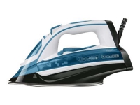 BLACK+DECKER BXIR2402E - Dampstrykejern - såleplate: rustfritt stål - 2400 W
