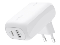 Bilde av Belkin Boostcharge - Strømadapter - 42 Watt - 3 A - Pd 3.0 - 2 Utgangskontakter (usb, 24 Pin Usb-c) - Hvit