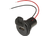 ProCar Power USB stikdåse med låg Tilladt belastning strøm maks.=3 A Passer til (detaljer) USB-A Stikdåse 12 V til 5 V, 24 V til 5 V Bilpleie & Bilutstyr - Interiørutstyr - Annet interiørutstyr