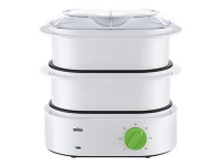 Braun Tribute Collection FS 3000 - Dampkoker - 850 W - hvit/grønn