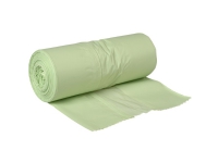 Biopose, ABENA Bio-Line, 35 l, transparent grøn, stivelse/komposterbart polyesters - (12 stk.)