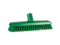 Gulvskrubbe med vannstrøm, Vikan, 27x7,5x10 cm, grønn, polyester/PP/rustfritt stål, 27 cm, medium