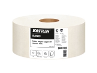 Toiletpapir Katrin Gigant Jumbo 1-lags Ø23.5xB9.8cmxL435m Uperfo. Mix Hvid,6 rl/krt