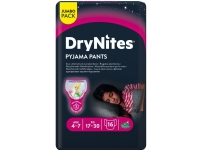 Børneble, bukseble, DryNites Pyjama Pants, 4-7 år, med print, pige - (4 stk.)