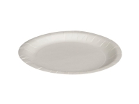 Paptallerken, ABENA Gastro, Ø18cm, hvid, pap - (20 stk.)