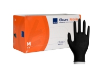 Undersøgelseshandske, ABENA Classic Protect, M, sort, nitril, pudderfri - (200 stk.)