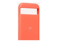 Google - Bakdeksel for mobiltelefon - silikon, polykarbonat-skall - Coral - for Pixel 8a
