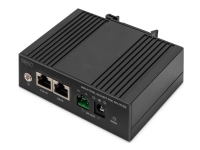 DIGITUS - PoE linjedelare (kan monteras på DIN-skena) - Gigabit Ethernet, industrial - DC 48 V - 60 Watt