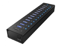 ICY BOX IB-AC6113 – Hubb – 13 x SuperSpeed USB 3.0 – skrivbordsmodell