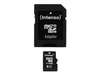 Intenso Class 10 - Flashminnekort (microSDHC til SD-adapter inkludert) - 8 GB - Class 10 - microSDHC Tele & GPS - Mobilt tilbehør - Minnekort