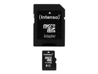 Intenso Class 10 - Flashminnekort (microSDHC til SD-adapter inkludert) - 8 GB - Class 10 - microSDHC