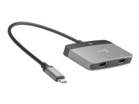 j5create JCA465 - Video adapter - 24 pin USB-C hann til HDMI hunn - 20 cm - romgrå/svart - 8K 60Hz støtte, dual 4K60Hz support