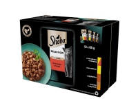 Sheba 3065890095939, Voksen, Storfekjøtt, Kylling, And, Lam, Kalkun, 85 g