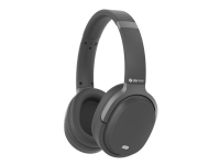 DENVER BTN-210B - Hodetelefoner med mikrofon - full størrelse - Bluetooth - trådløs, kablet - aktiv støydemping - 3,5 mm jakk - svart