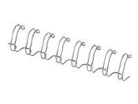 Fellowes - 10 mm - 34 ringer - A4 (210 x 297 mm) - 80 ark - sølv - 100 stk bindestreng - for Fellowes Galaxy E, Galaxy Wire, Quasar 130 Kontormaskiner - Kontormaskiner - Wireinnbinding