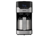 MEDION MD 18458, Kaffebrygger (drypp), 1,2 l, Malt kaffe, 900 W, Sort, Rustfritt stål