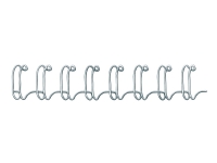 Fellowes - 8 mm - 34 ringer - A4 (210 x 297 mm) - 50 ark - sølv - 100 stk bindestreng - for Fellowes Galaxy E, Galaxy Wire, Quasar 130 Kontormaskiner - Kontormaskiner - Wireinnbinding