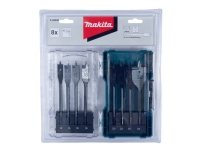 Makita - Borrsats - för trä, plywood, laminat, mjuka träslag, lövträ - centrumborr - 8 delar - 1/4 - hexagonalt - längd: 150 mm - för Makita DDF484Z, DHP453RFEW, DLX2497J, HP333DZ, HR2811FT