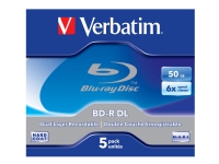 Bilde av Verbatim - 5 X Bd-r Dl - 50 Gb 6x - Cd-eske