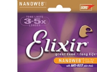 Produktfoto för Elixir Nanoweb Phosphor Bronze gitarrsträngar (Custom Light, 11-52)