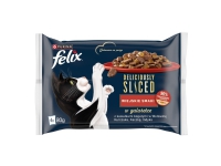 PURINA NESTLE FELIX Deliciously Sliced Wiejskie Smaki - mokra karma dla kota - 4x 80 g