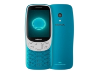 Nokia 3210 - 4G funksjonstelefon - dobbelt-SIM - RAM 64 MB / Internminne 128 MB - microSD slot - rear camera 2 MP - skubablå