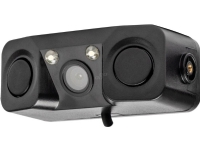 Ryggekamera med parkeringssensorer 2-i-1 HD-602 LED 12V amio-03541