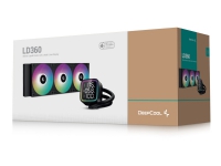 Deepcool LD360 - Væskekjølesystem for prosessor - Radiatorstørrelse: 120 mm - (for: LGA1155, LGA1150, LGA1151, AM4, LGA1200, LGA1700, AM5) - 120 mm - svart