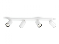 Philips Pongee spotskinne 4xGU10, hvit