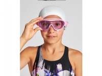 Arena The One Mask Jr, Unisex, En Størrelse, Rosa, Gjennomsiktig, Polykarbonat, Silikon, Fiolett, Polykarbonat