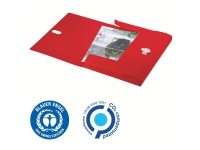 Leitz Recycle - Boksfil - bokryggbredde: 38 mm - for A4 (210 x 297 mm) - kapasitet: 250 ark - rød