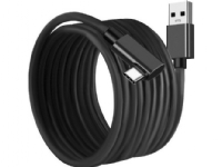 Izoxis USB-A - USB-C USB-kabel 5 m Svart (00019911)
