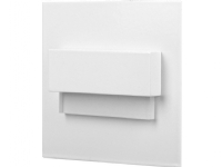 Orno TRACO LED trappearmatur 1,5W, innfelt trappearmatur, 12VDC, 30lm, 3000K, hvit, innovativ installasjonsmetode, AD-OS-6165L3/W