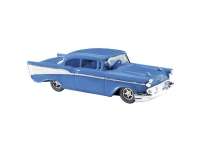 Busch 45025 H0 Personbil model Chevrolet Bel Air 57, blå