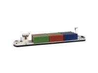 Faller 131013 H0 Skib modelbyg Flodtransport med containere