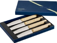 Opinel - Table Bois bestikksett 4 deler Facette ask
