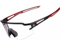 Rockbros Photochromic sykkelbriller med UV 400 UVA- og UVB-filtre, svarte og røde
