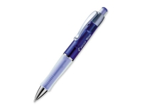 Kuglepen Pilot Vega 0,5 mm, transparent, blå Skriveredskaper - Kulepenner & Fyllepenner - Kulepenner med trykk-knapp
