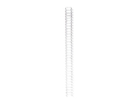 Spiralryg wire Pavo, hvid, 6,4 mm, pakke a 100 stk. Kontormaskiner - Kontormaskiner - Wireinnbinding