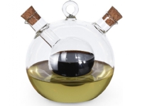 Utmerket husholdningsflaskedispenser for olivenolje og balsamicoeddik 2-i-1 universal
