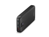 Hama 00201718, 10000 mAh, litiumpolymer (LiPo), Quick Charge 3.0, antrasitt