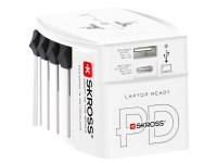 Verdens reiseadapter MUV USB AC65PD USB-A+USB-C PD 65W ujordet