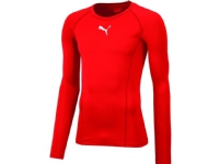 T-skjorte for menn Puma Liga baselayer t-skjorte LS rød 655920 01 (XL)