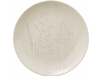 Secret de Gourmet middagstallerken i steintøy hvit ELSA, villblomstmønster, Ø 27 cm