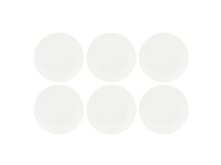 La Porcellana Bianca Sett med 6 Essenziale middagstallerkener - Hvit, 27 cm