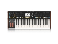 Behringer Deepmind 6, Analog synthesizer, Kor, Forsinkelse, Flanger/Digital Signal Processing (DSP), Phaser, Etterklang, Sort, Hvit, LCD, AC