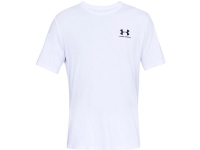 Herre T-skjorte Under Armour Sportstyle venstre bryst SS hvit 1326799 100 (S)