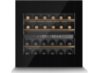 Caso | Wine Cooler | WineDeluxe WD 24 | Energy efficiency class F | Built-in | Bottles capacity 24 | Juodas