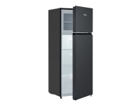 SEVERIN DT 8762 - Kjøleskap/fryser - toppfryser - bredde: 54.2 cm - dybde: 55 cm - høyde: 143.4 cm - 206 liter - Klasse E - svart