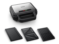 Tefal Ultra Compact SW383D10 - Sandwich maker / waffle maker / panini maker - 700 W - rustfritt stål